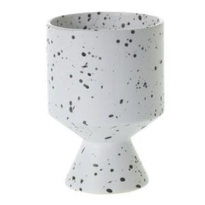 White Speckled Plant Pot